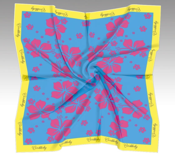 Hibiscus Silk Scarf