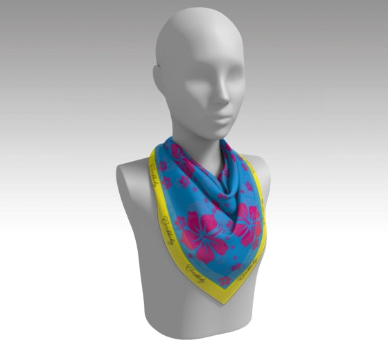 Hibiscus Silk Scarf