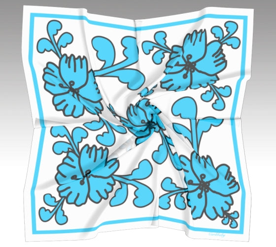 Flower Silk Scarf
