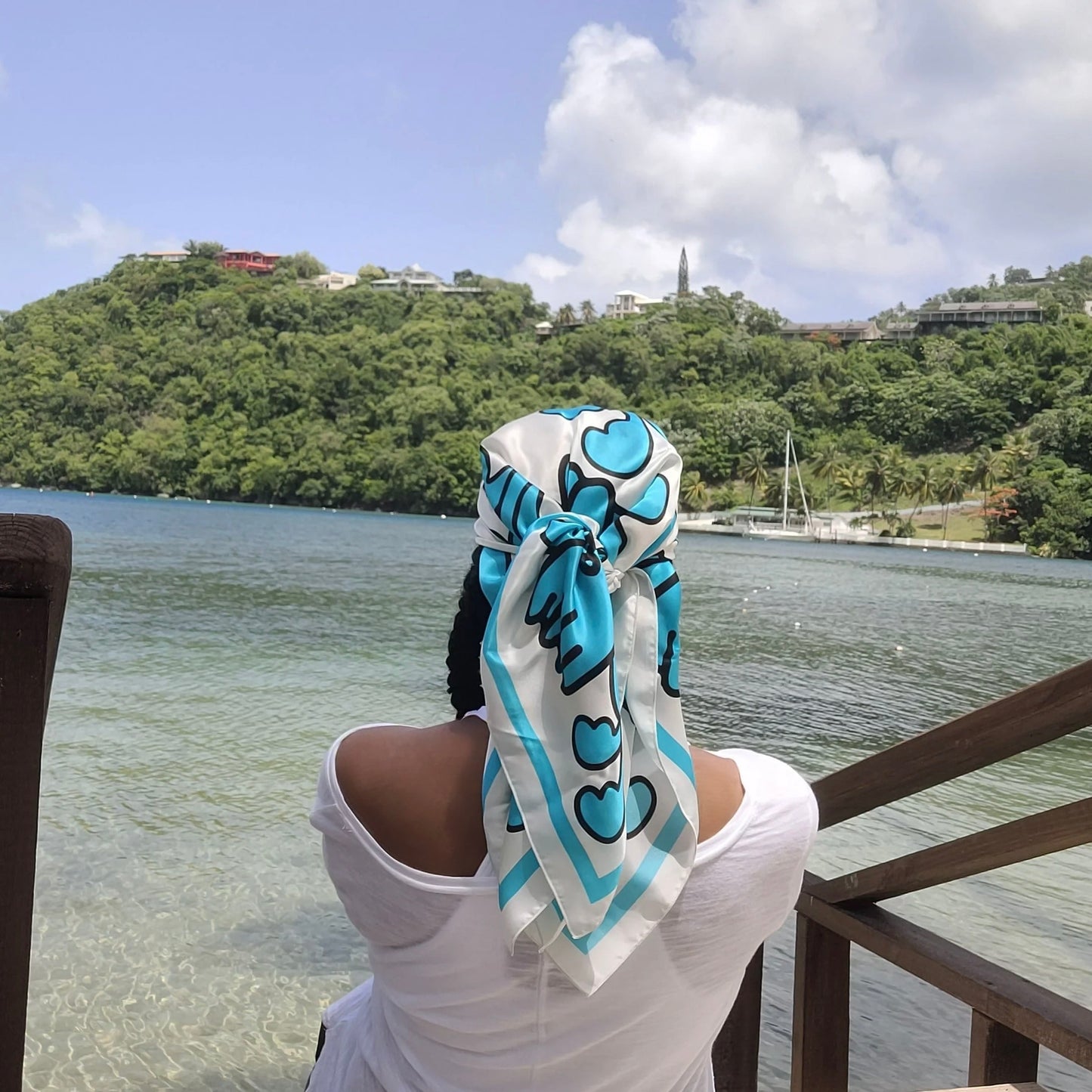 Flower Silk Scarf