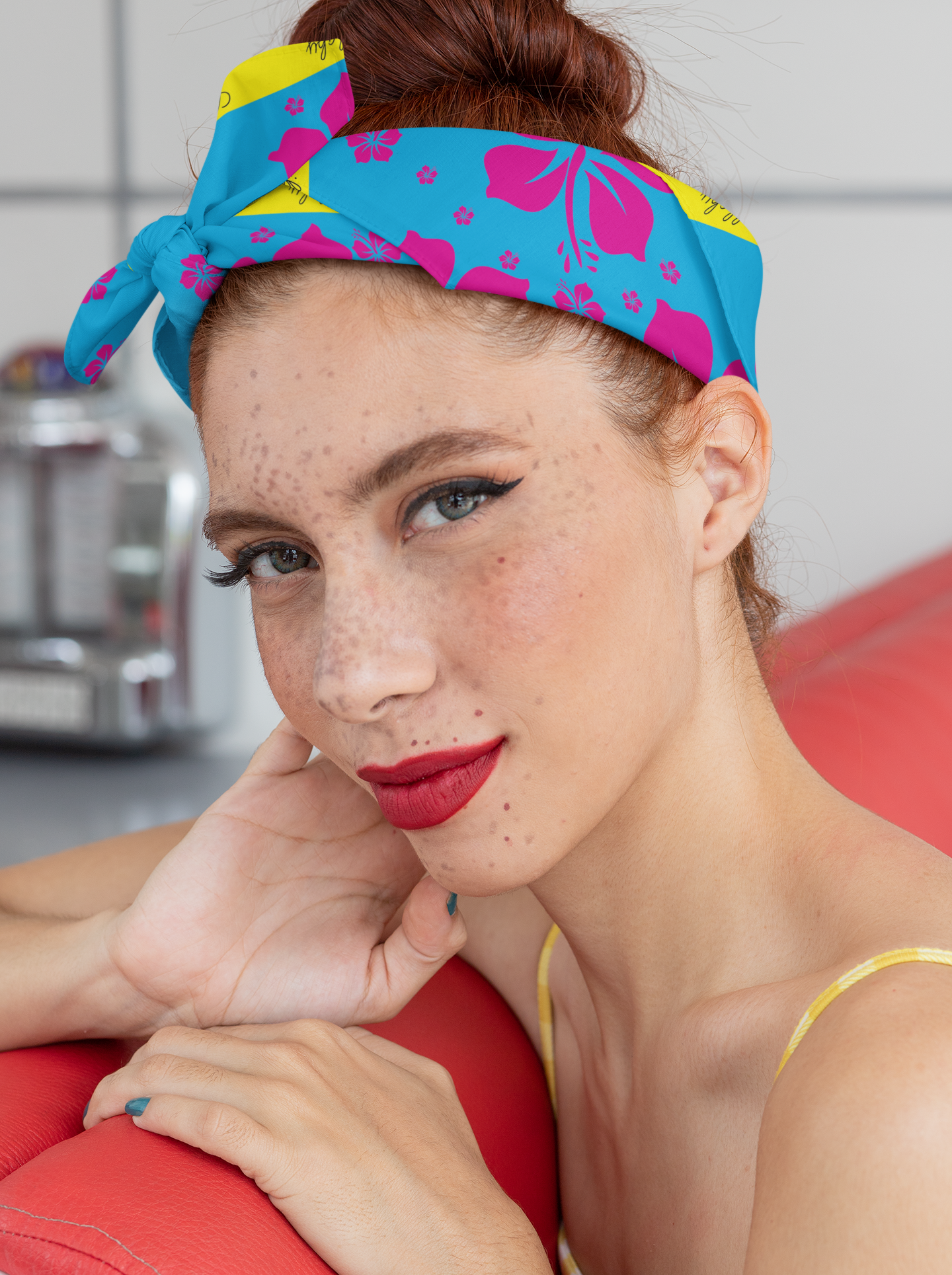 Hibiscus Silk Scarf