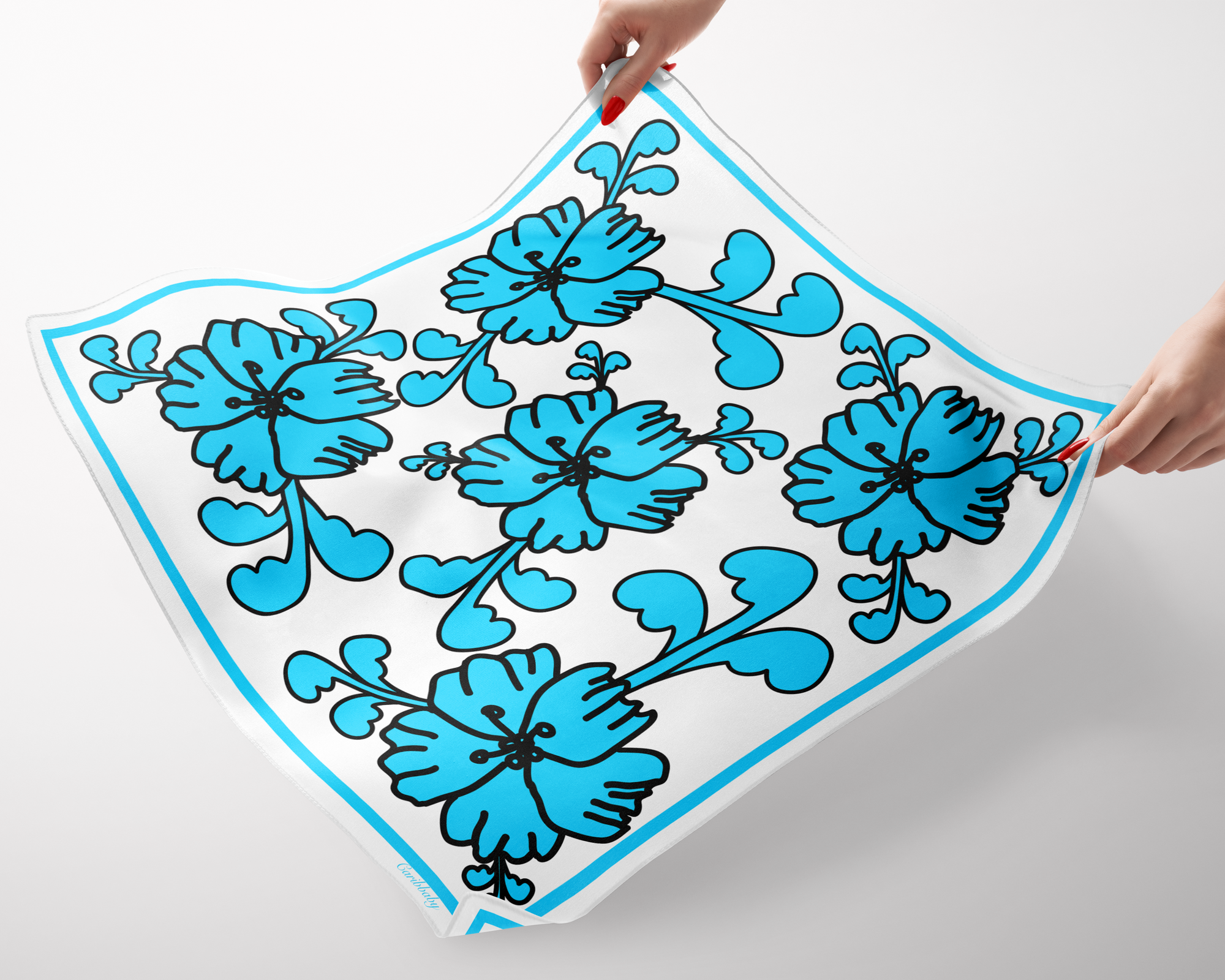 Flower Silk Scarf