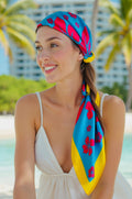 Hibiscus silk scarf