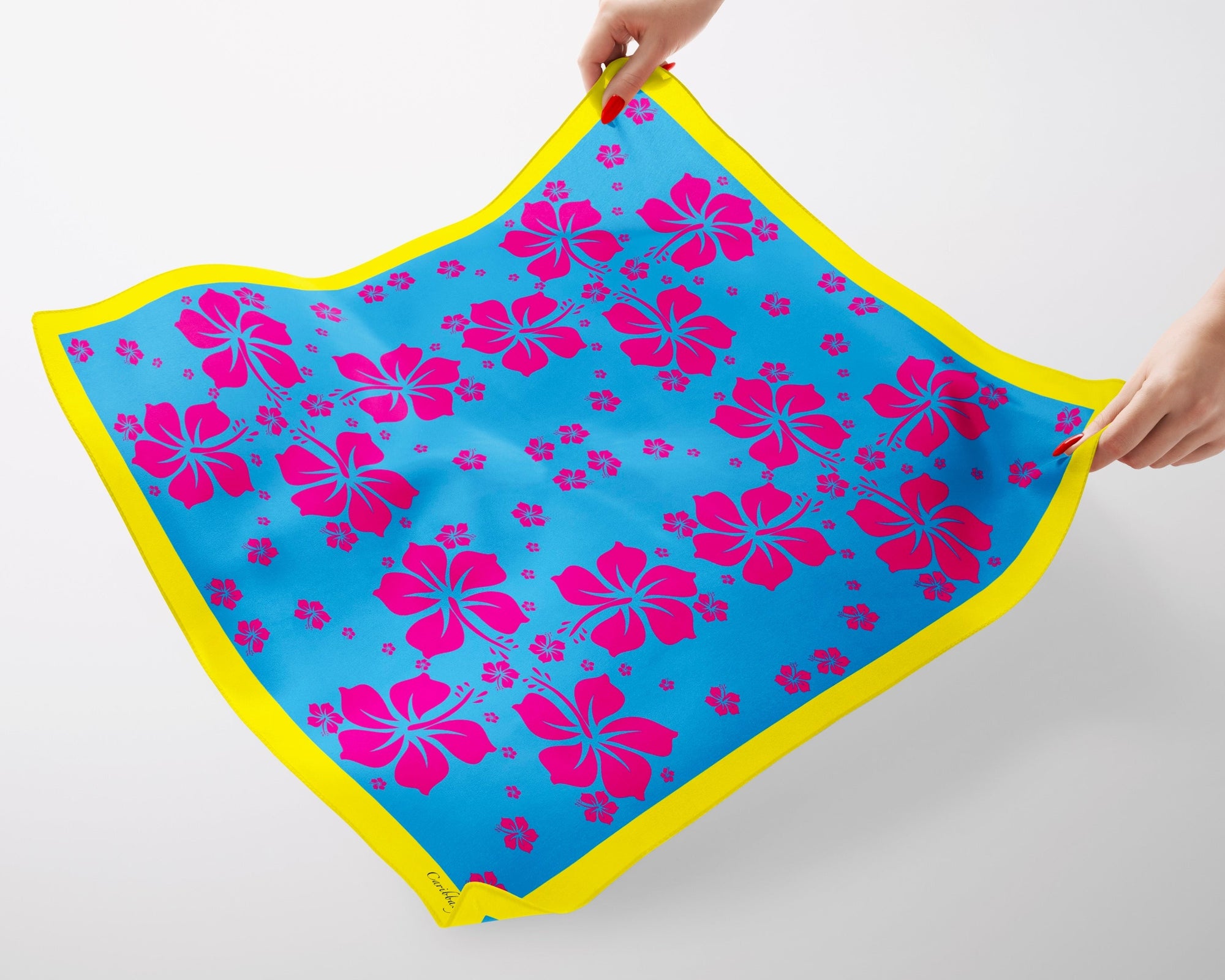 Hibiscus silk scarf