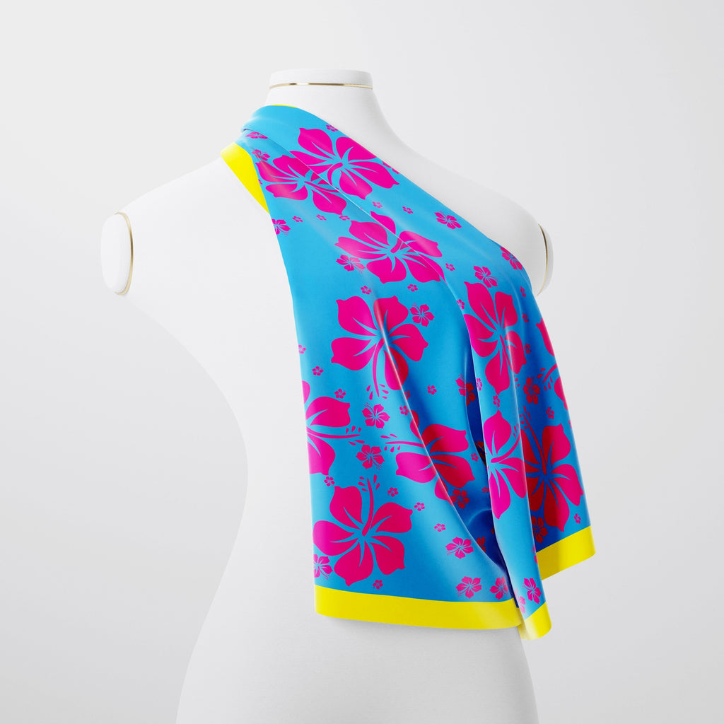 Hibiscus silk scarf
